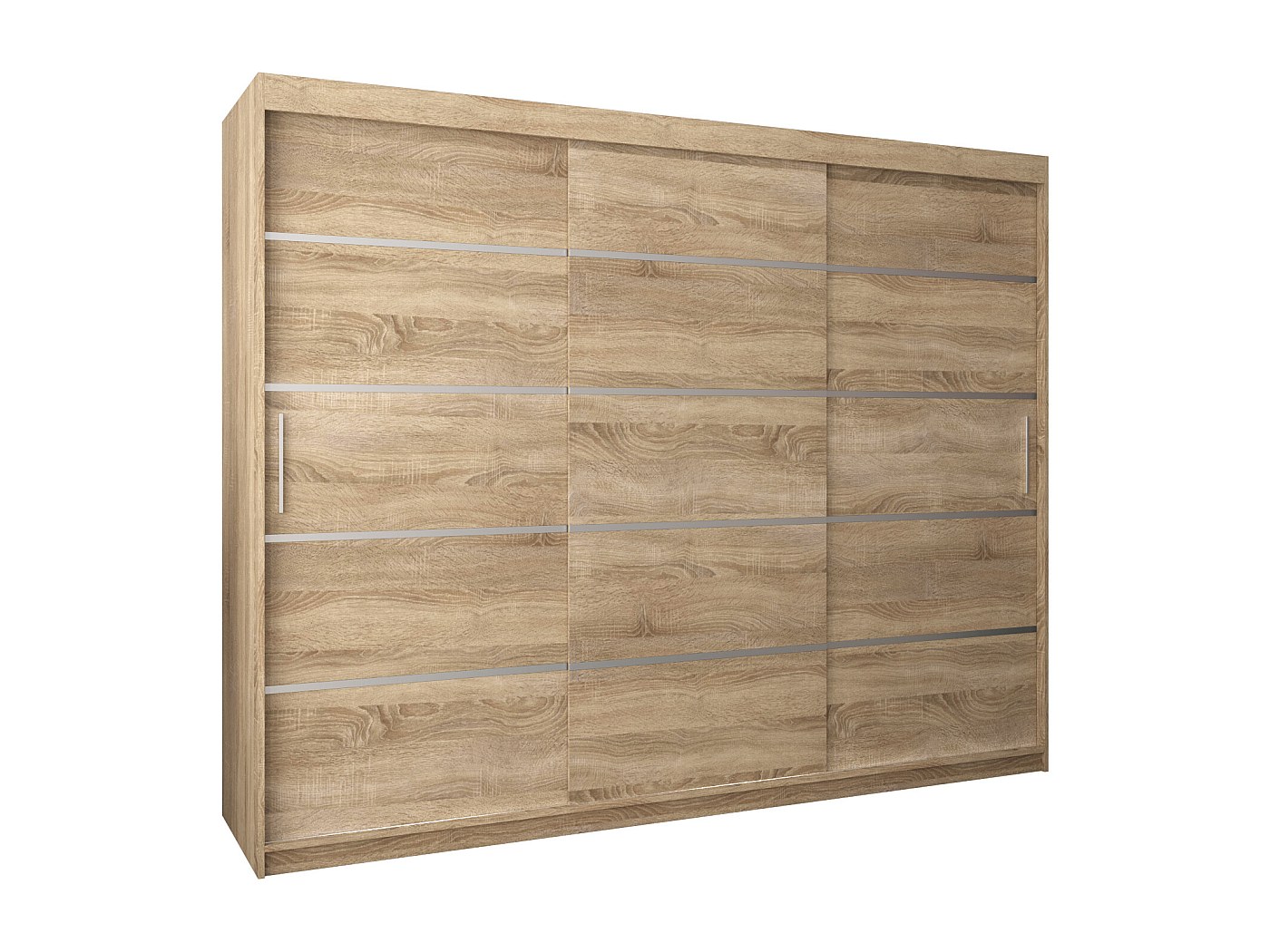 Ladekast: Sonoma eiken, 120 x 39 x 101 cm, 2 deuren, 4 laden
