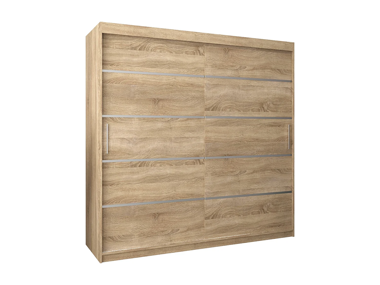 SCHWEBETÜRENSCHRANK VERONA 1 200/200/62 2-türig (Sonoma/Sonoma)