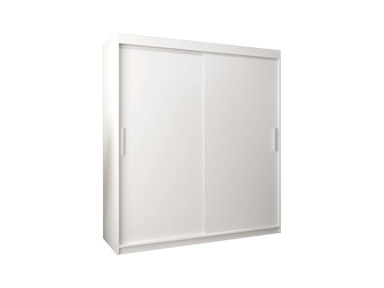 Armoire Tokyo À Portes Coulissantes 200/180/62 2 portes (Blanc/Blanc)