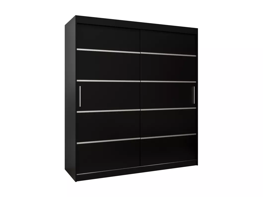 Kauf Unique SCHWEBETÜRENSCHRANK VERONA 1 200/180/62 2-türig (Schwarz/Schwarz)