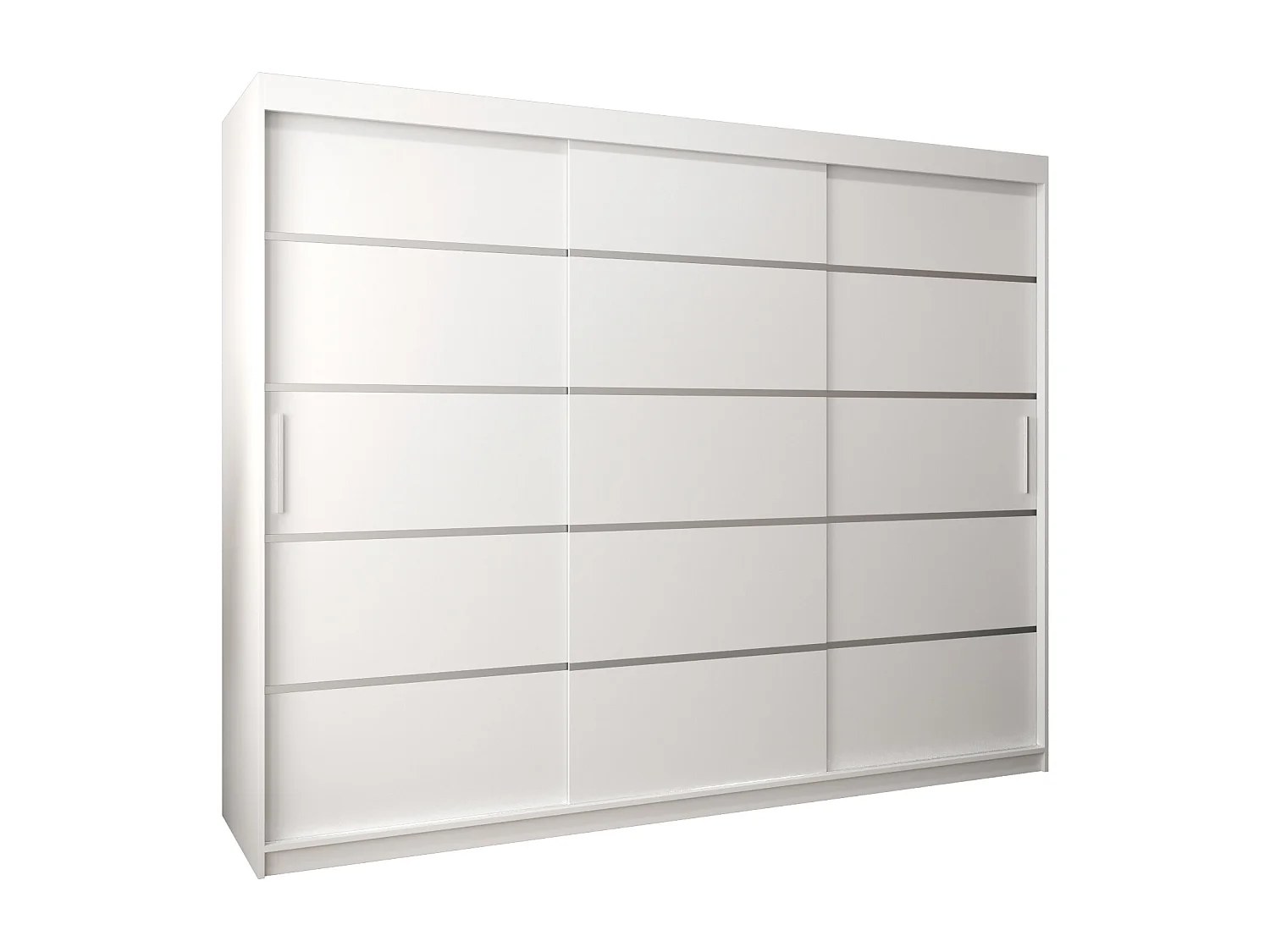ARMOIRE VERONA 1 À PORTES COULISSANTES 200/250/62 3 Portes (Blanc/Blanc)