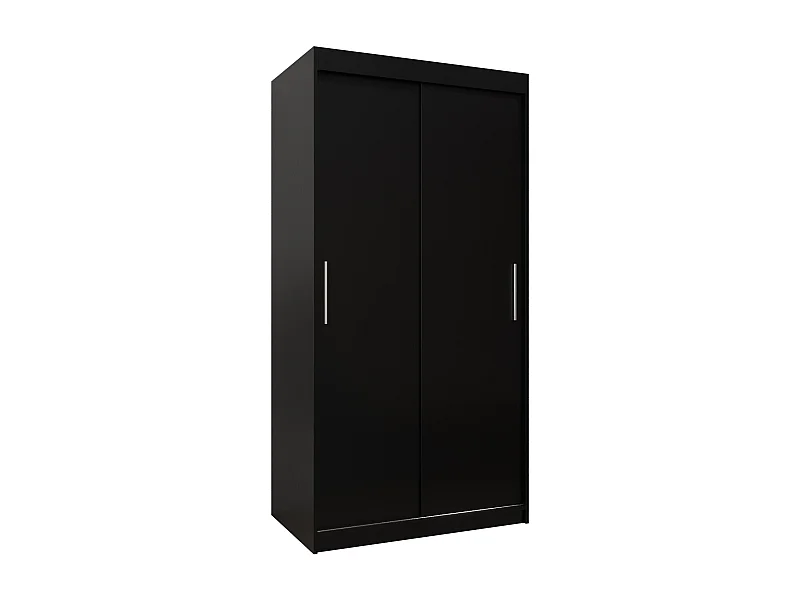 Armoire Tokyo À Portes Coulissantes 200/100/62 2 portes (Noir/Noir)