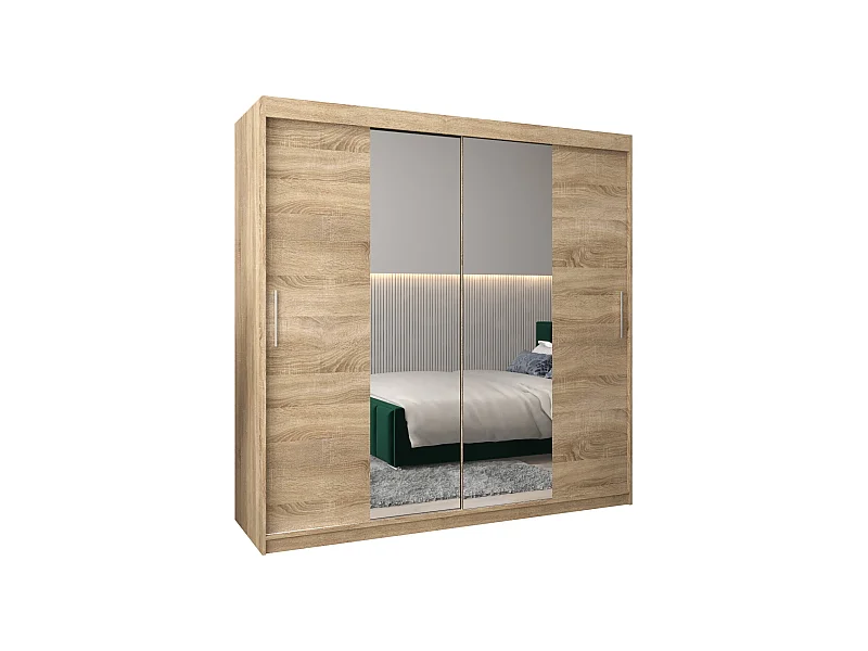 Schwebetürenschrank Tokyo 1 200/200/62 2-Türig (Sonoma)