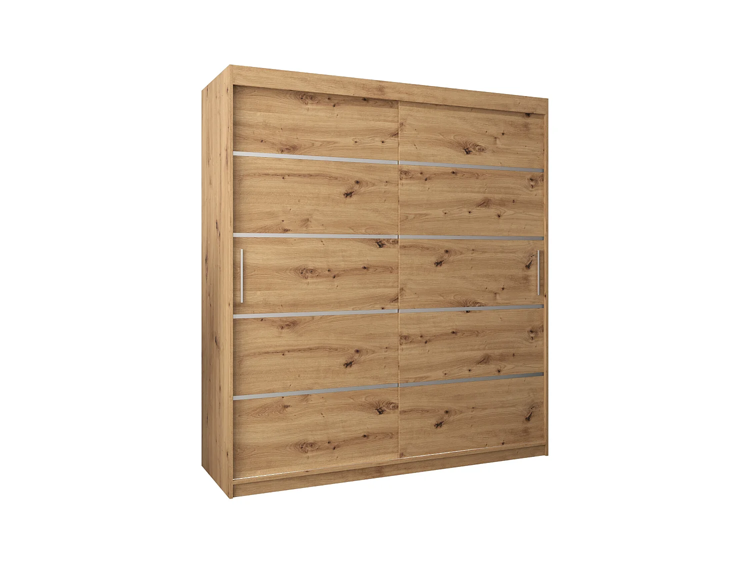 ARMOIRE VERONA 1 À PORTES COULISSANTES 200/180/62 2 Portes (Artisan/Artisan)