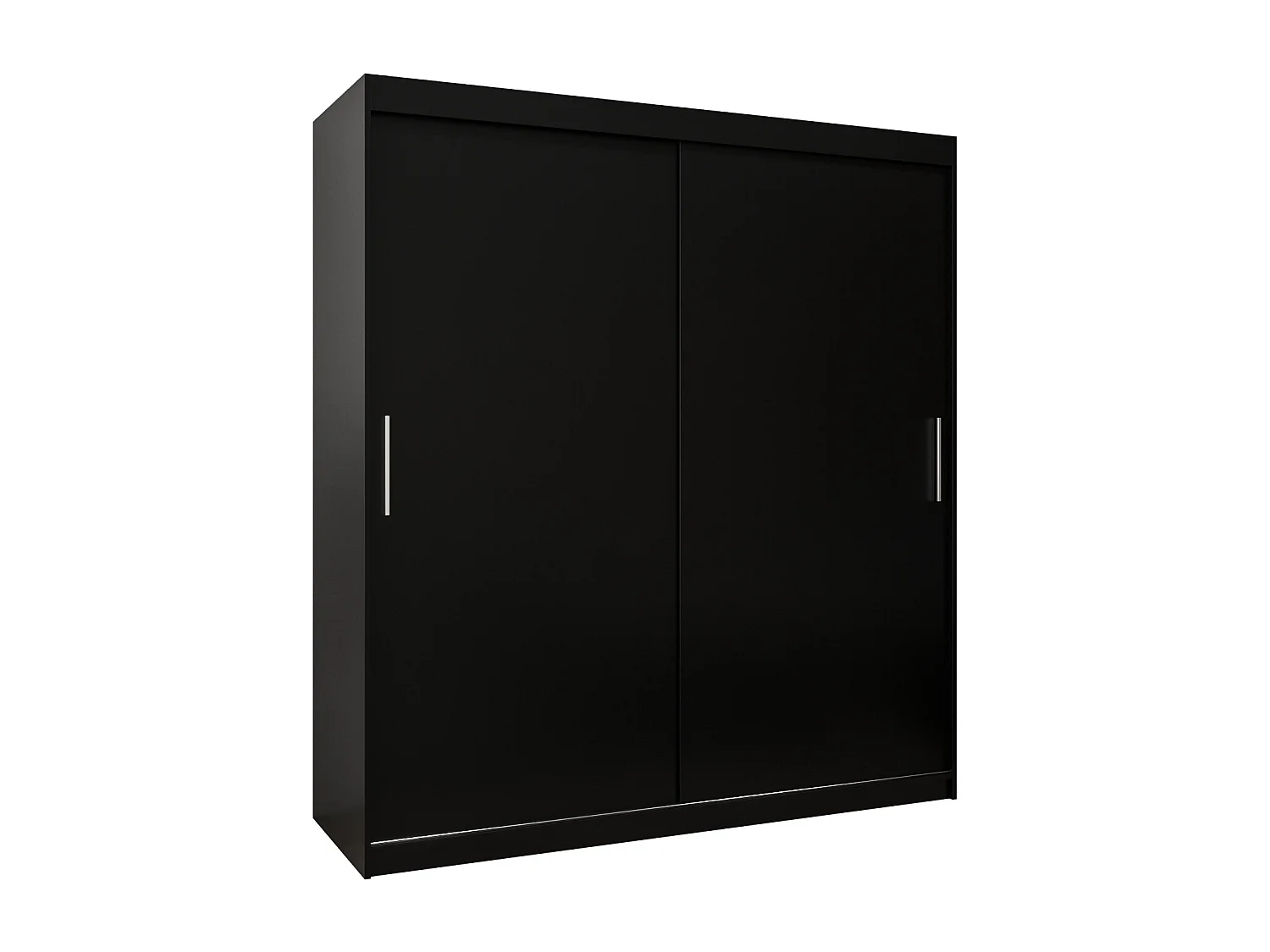 Armoire Tokyo À Portes Coulissantes 200/180/62 2 portes (Noir/Noir)