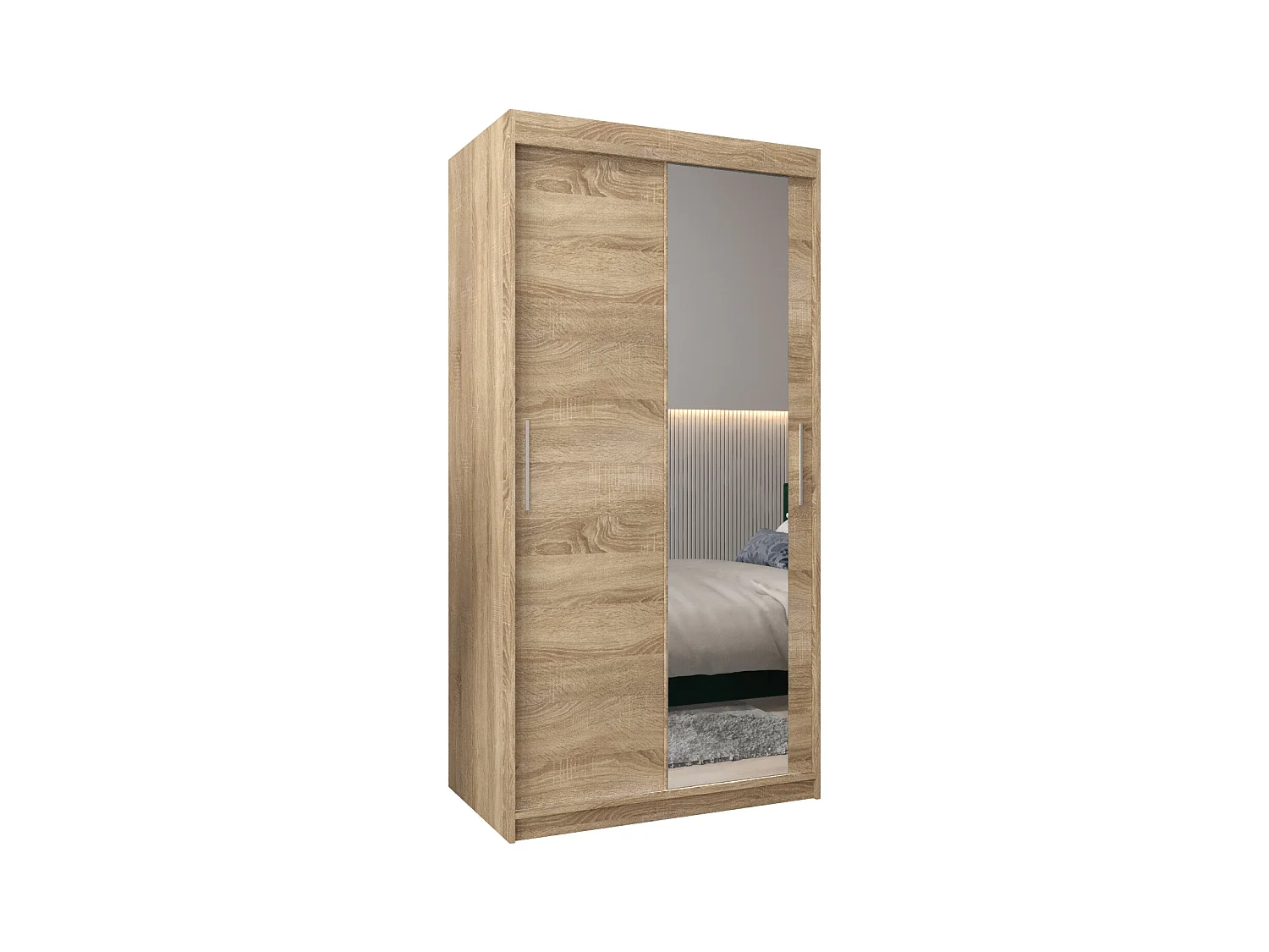 ARMOIRE TOKYO 2 DE PUERTAS CORREDERAS 200/100/62 2 puertas (Sonoma/Sonoma)