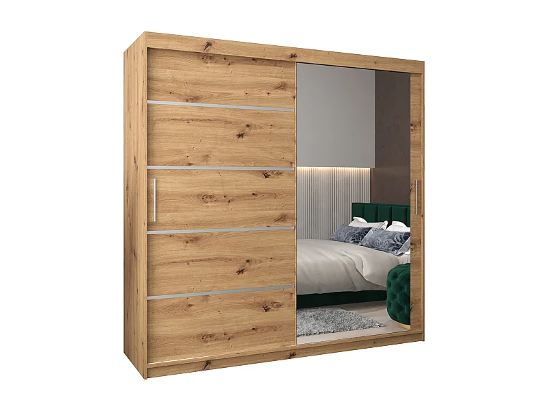 SCHWEBETÜRENSCHRANK VERONA 2 200/200/62 2-türig (Artisan/Artisan)