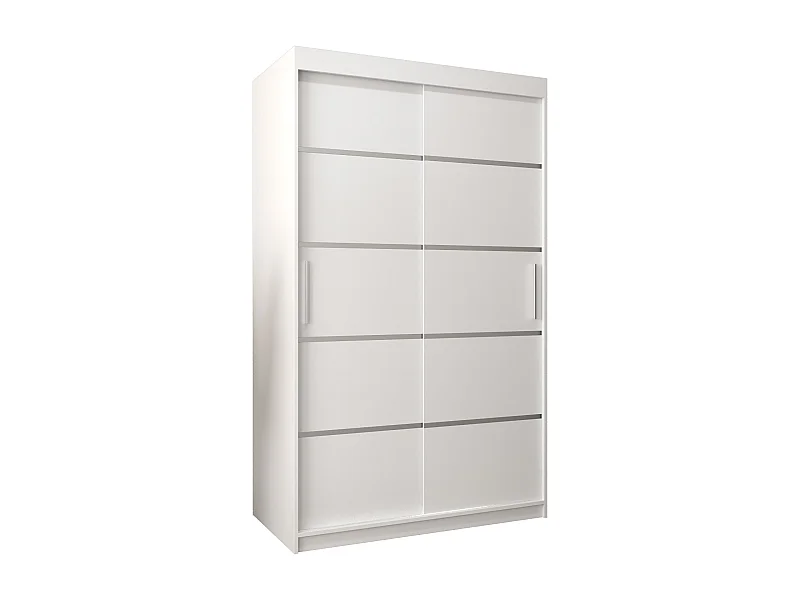 ARMOIRE VERONA 1 À PORTES COULISSANTES 200/120/62 2 Portes (Blanc/Blanc)
