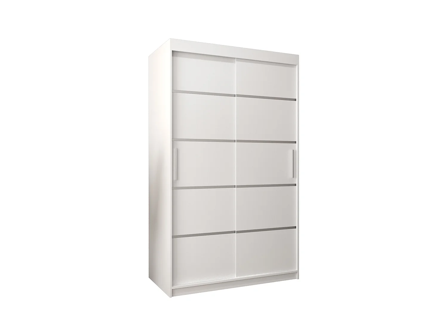 ARMOIRE VERONA 1 À PORTES COULISSANTES 200/120/62 2 Portes (Blanc/Blanc)