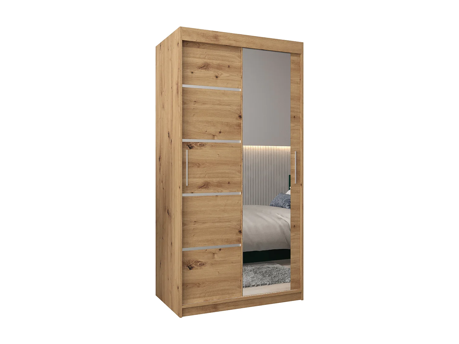 SCHWEBETÜRENSCHRANK VERONA 2 200/100/62 2-türig (Artisan/Artisan)