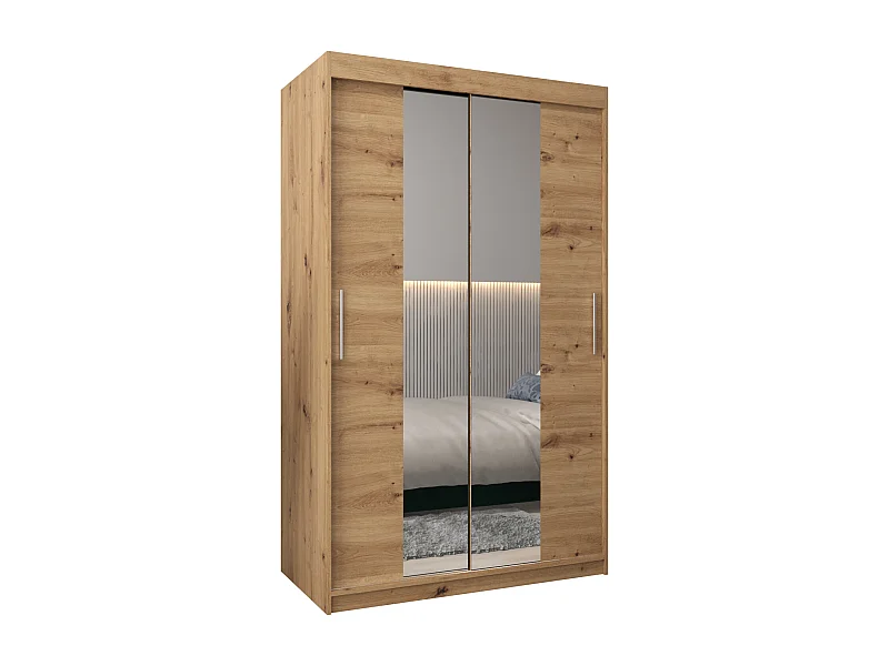 Schwebetürenschrank Tokyo 1 200/120/62 2-Türig (Artisan)