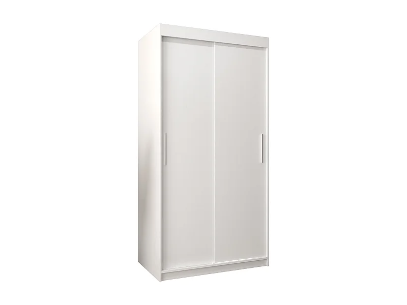 Armoire Tokyo À Portes Coulissantes 200/100/62 2 portes (Blanc/Blanc)