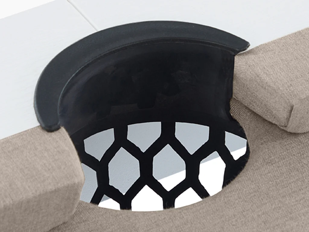 Biljart voor buiten, wit en taupegrijs met hoes - L213,4 x D121,1 x 79,7 cm - STAZIO