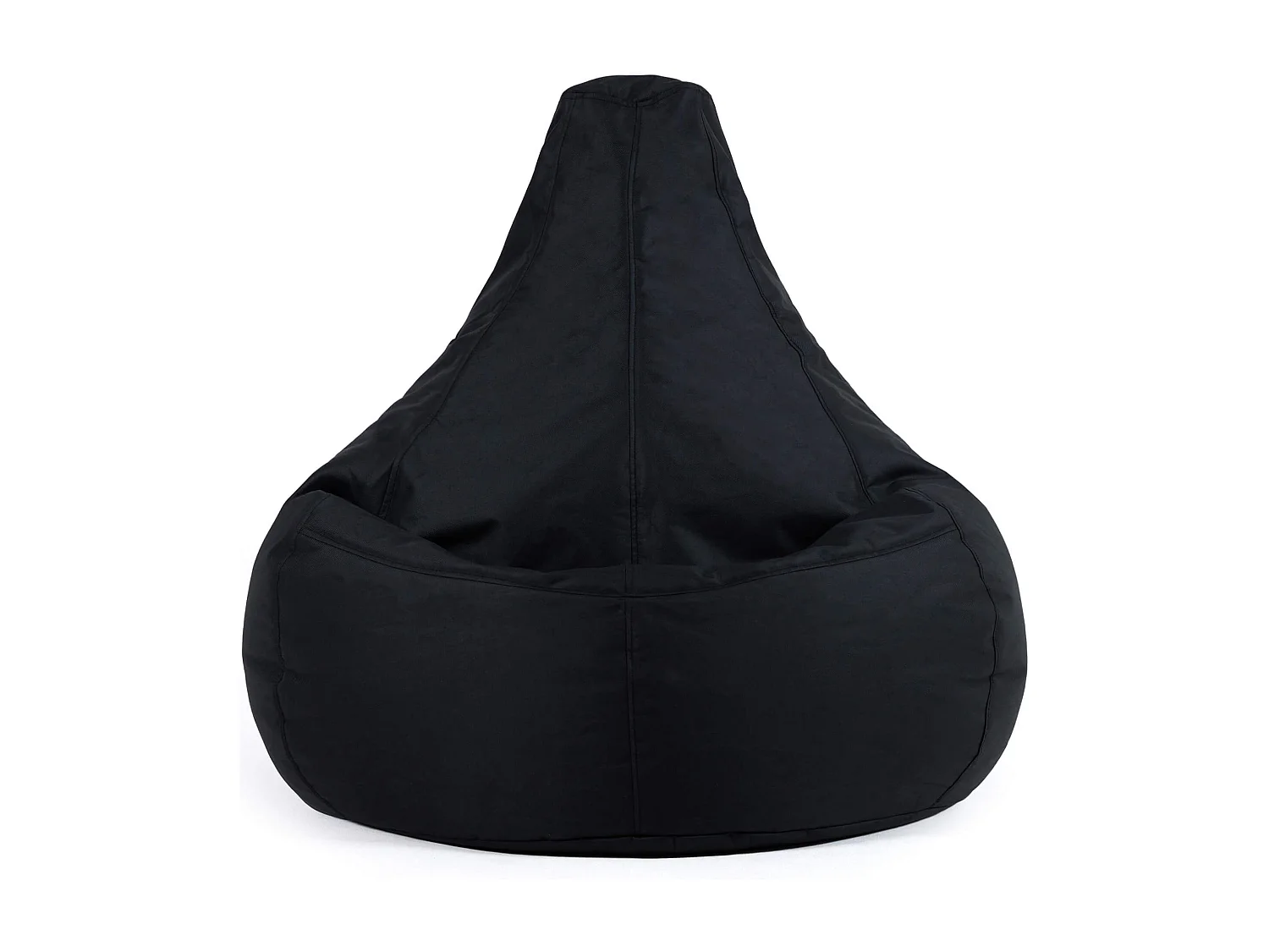 Pouf inclinable à dossier haut pour usage intérieur et extérieur noir - DALTON