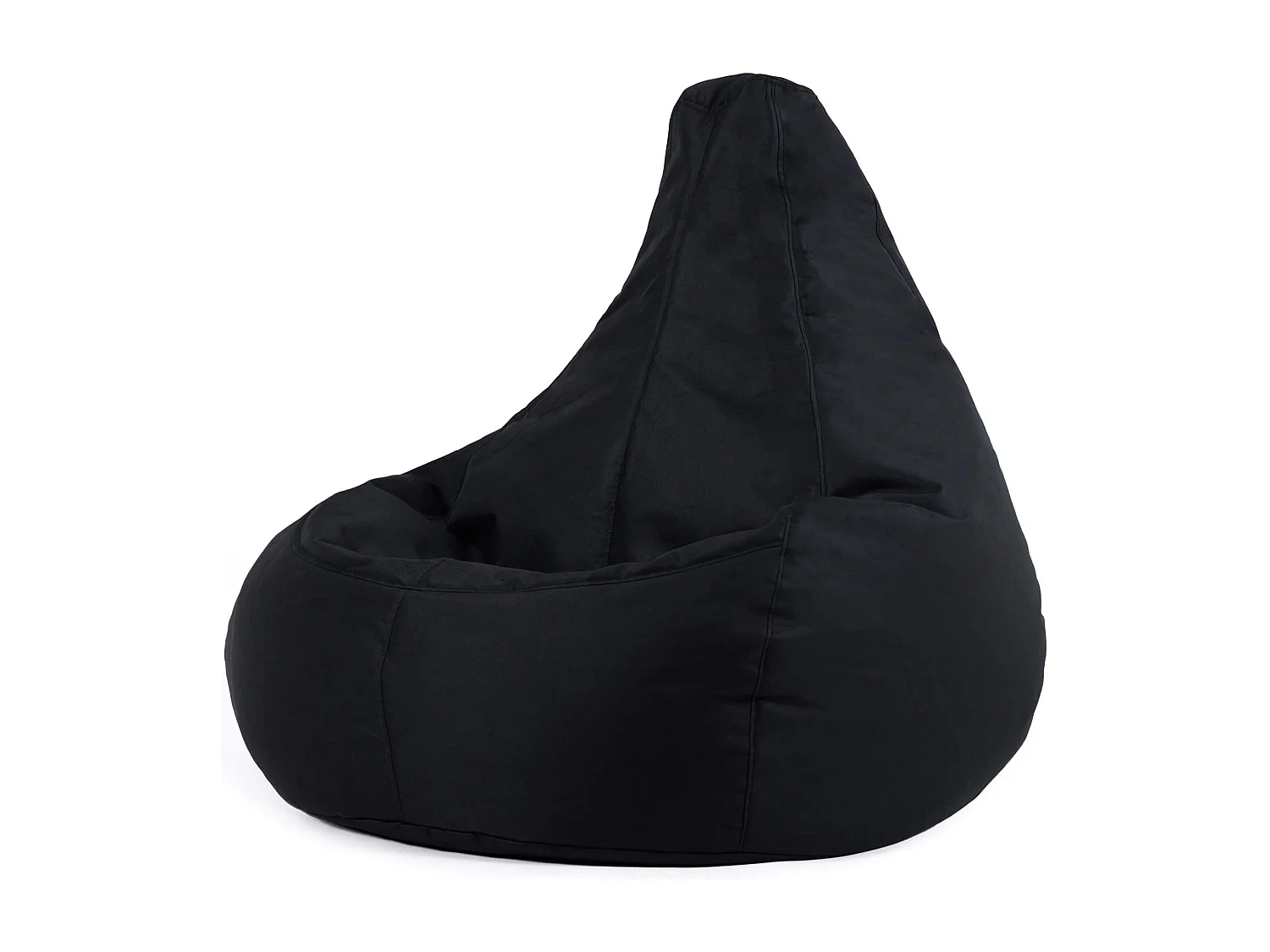 Pouf inclinable à dossier haut pour usage intérieur et extérieur noir - DALTON