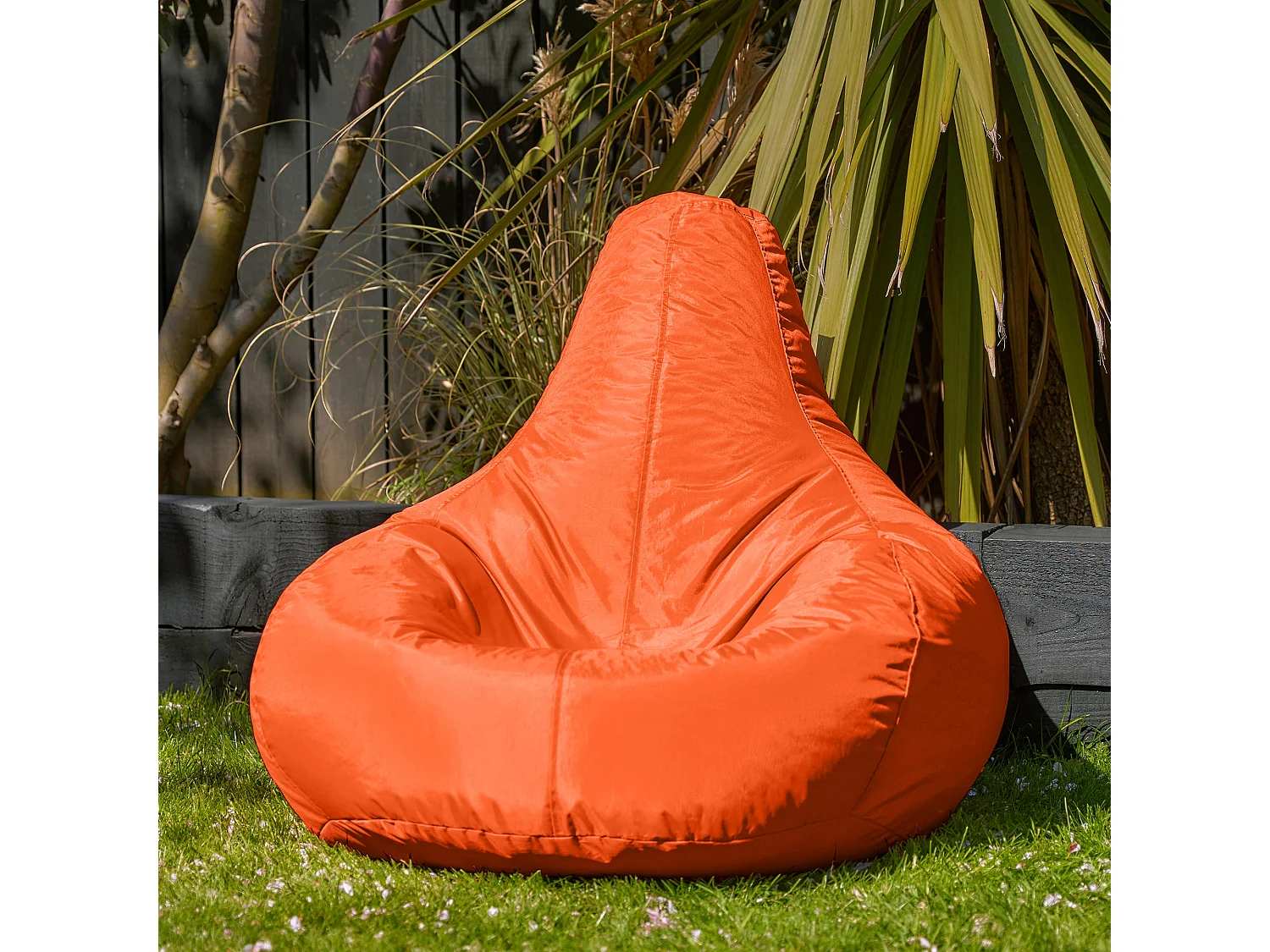 Pouf inclinable pour usage intérieur et extérieur orange