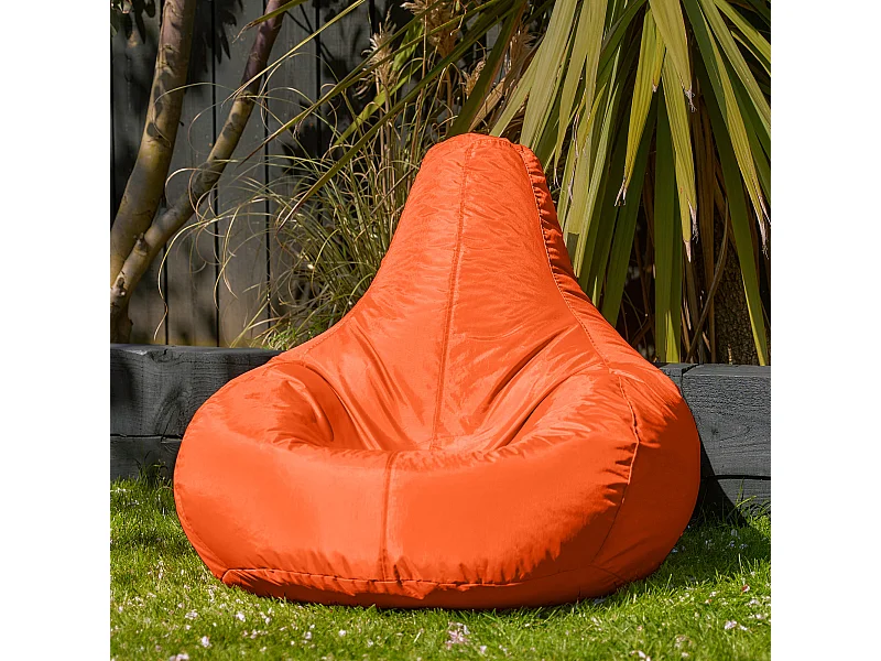 Pouf inclinable pour usage intérieur et extérieur orange