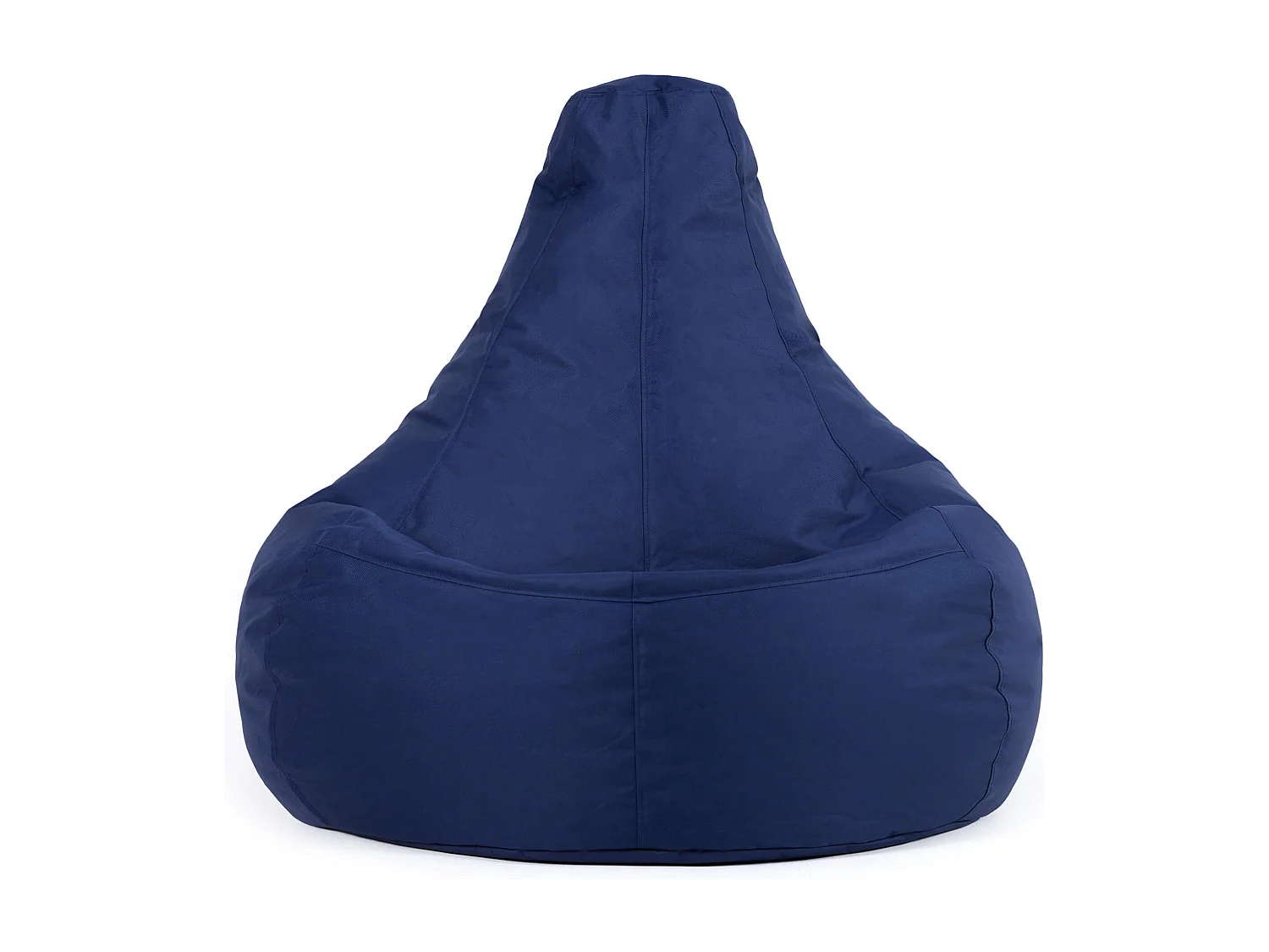 Pouf inclinable à dossier haut pour usage intérieur et extérieur bleu marine - DALTON