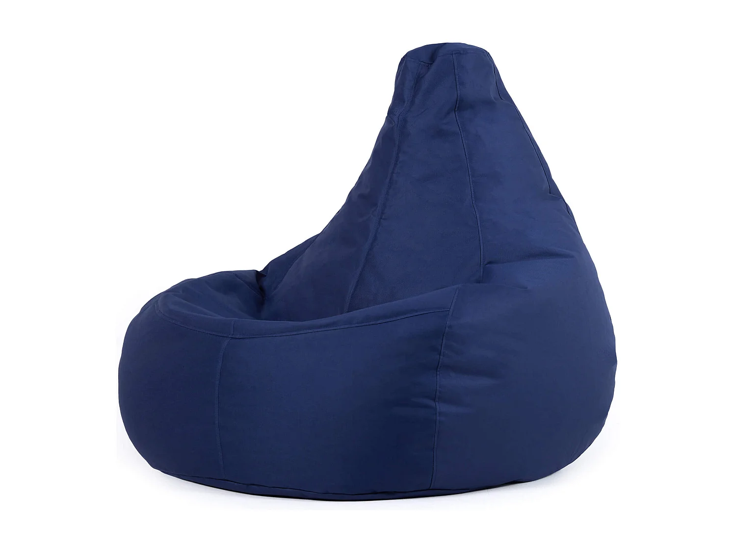 Pouf inclinable à dossier haut pour usage intérieur et extérieur bleu marine - DALTON