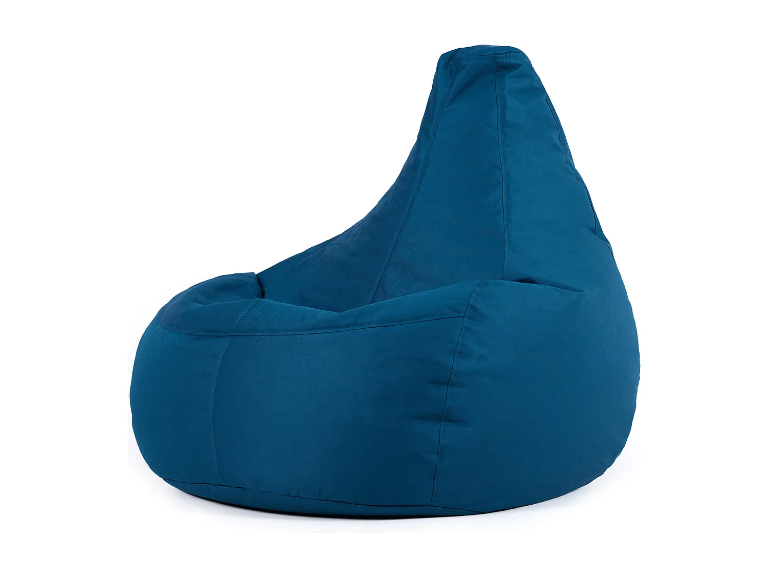 Pouf inclinable à dossier haut pour usage intérieur et extérieur bleu canard