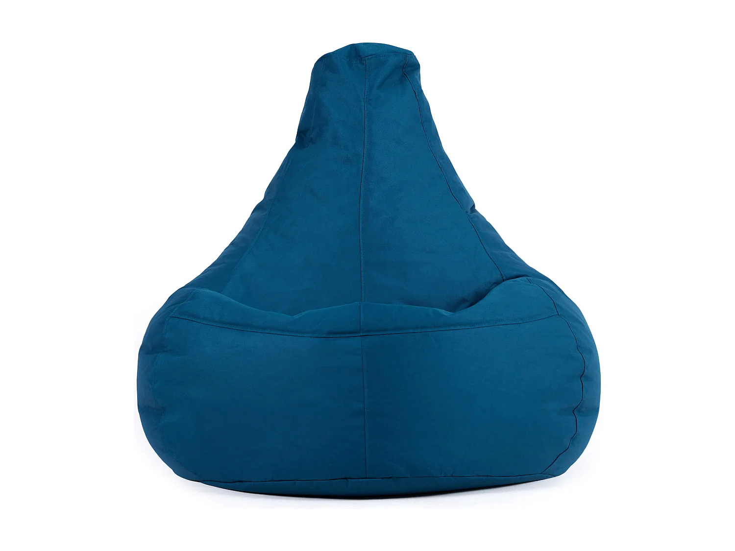 Pouf inclinable à dossier haut pour usage intérieur et extérieur bleu canard