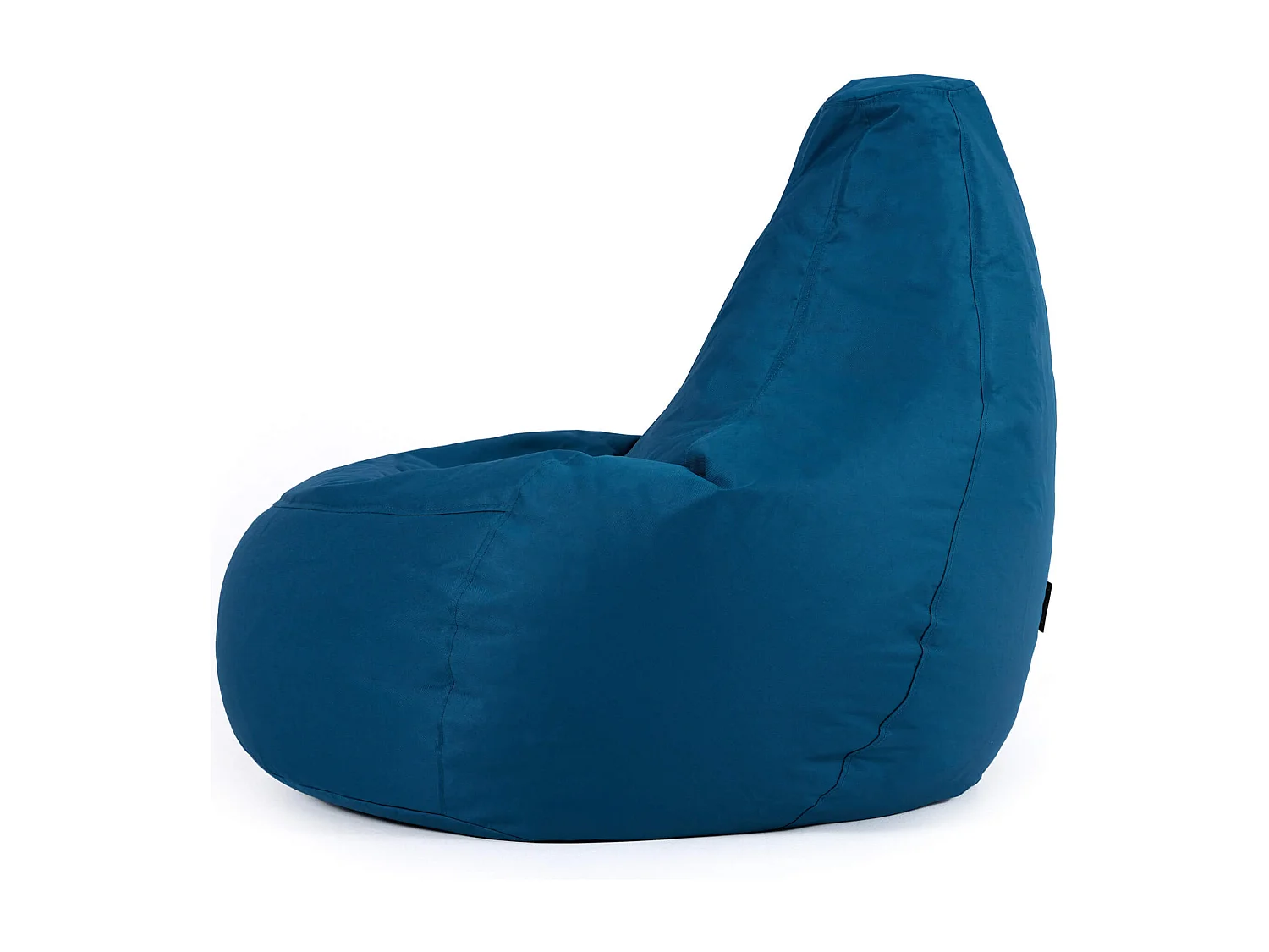 Pouf inclinable à dossier haut pour usage intérieur et extérieur bleu canard