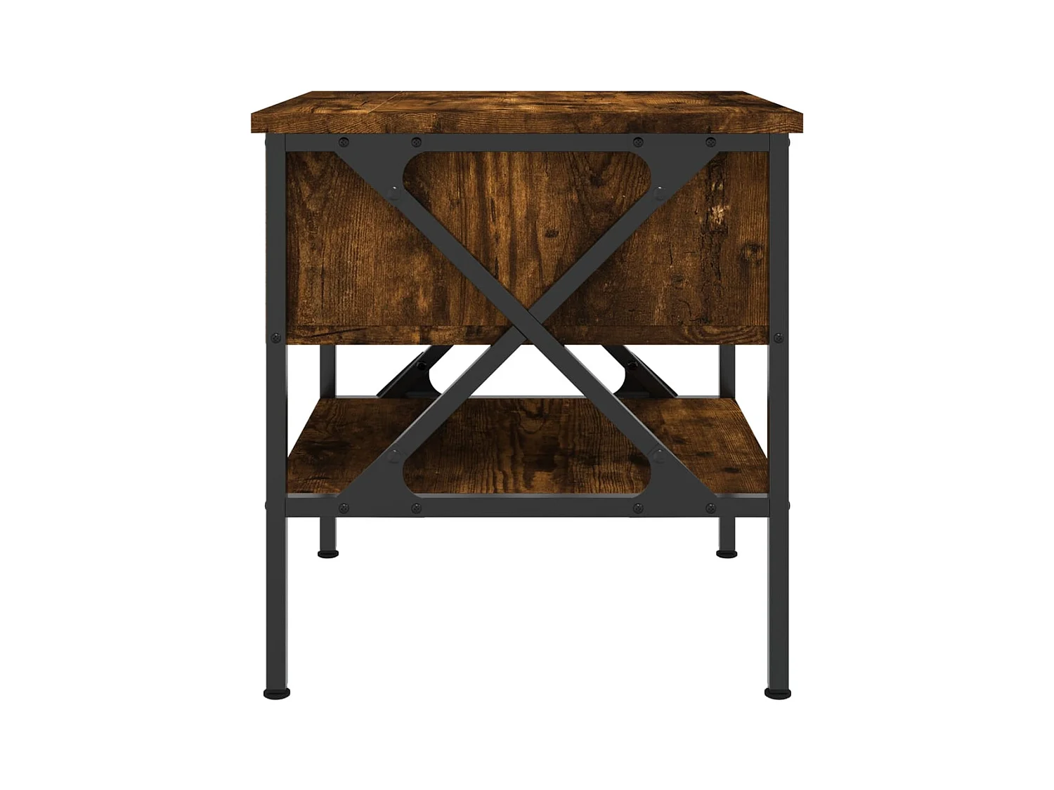 Tables de chevet 2 pcs chêne fumé 40x42x45 cm bois d’ingénierie