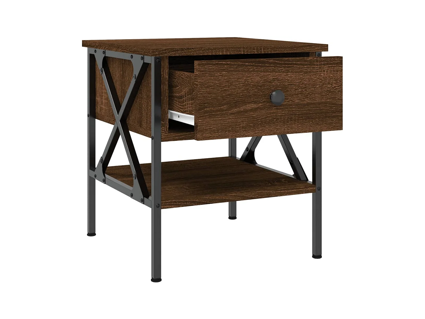 Tables de chevet 2 pcs chêne marron 40x42x45 cm bois ingénierie
