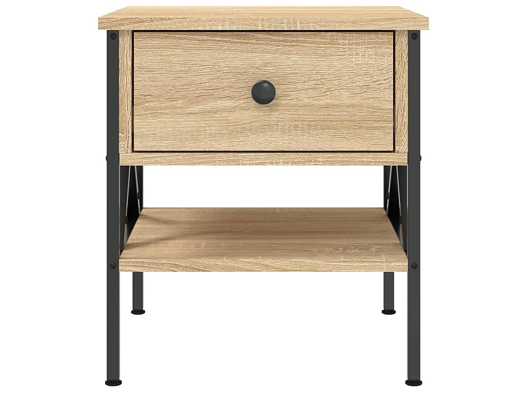 Tables de chevet 2 pcs chêne sonoma 40x42x45 cm bois ingénierie