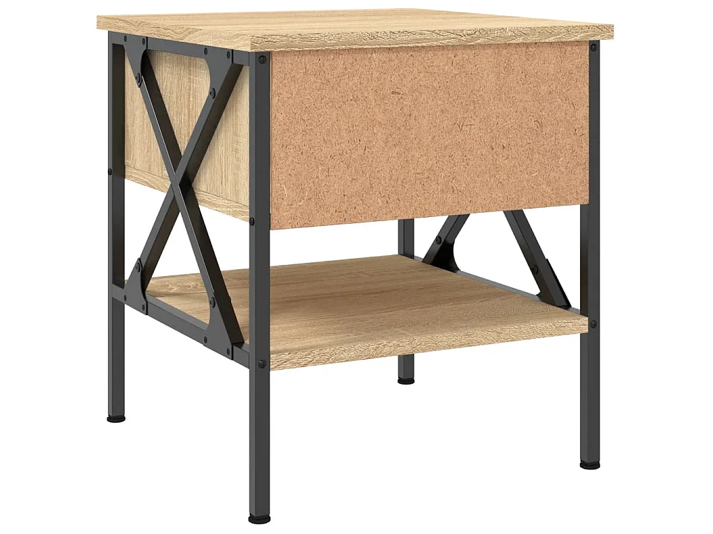 Tables de chevet 2 pcs chêne sonoma 40x42x45 cm bois ingénierie