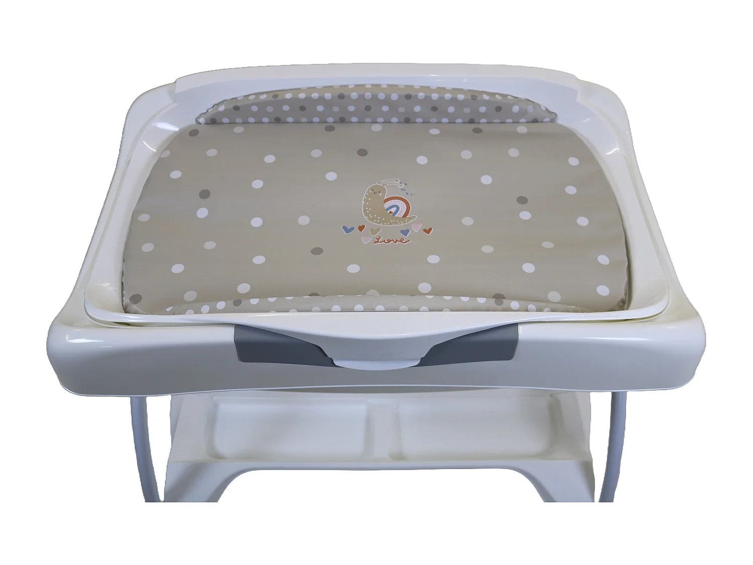 Table à langer pliante avec baignoire Elios Little Snail Taupe
