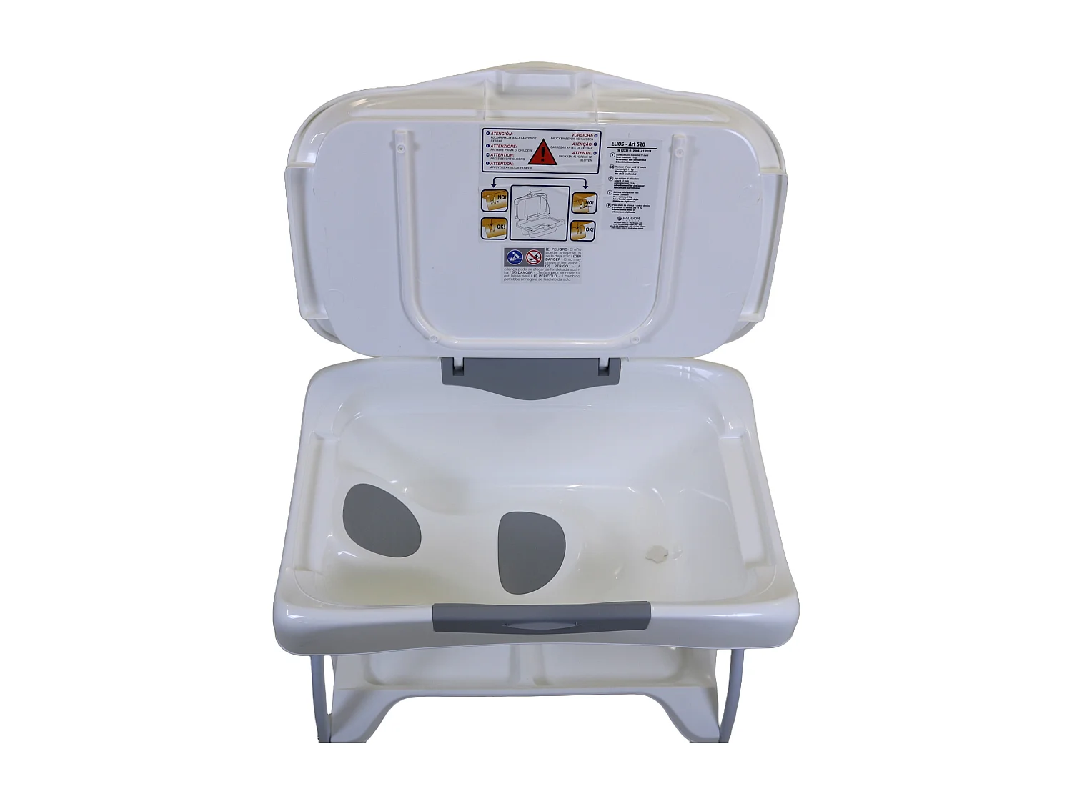 Table à langer pliante avec baignoire Elios Little Snail Taupe