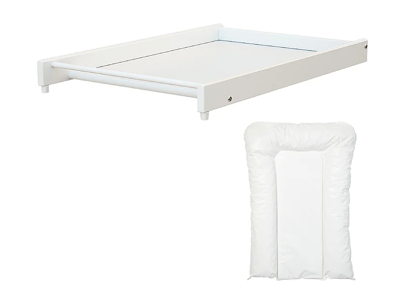 Grote afneembare houten commode ESSENTIEL Wit