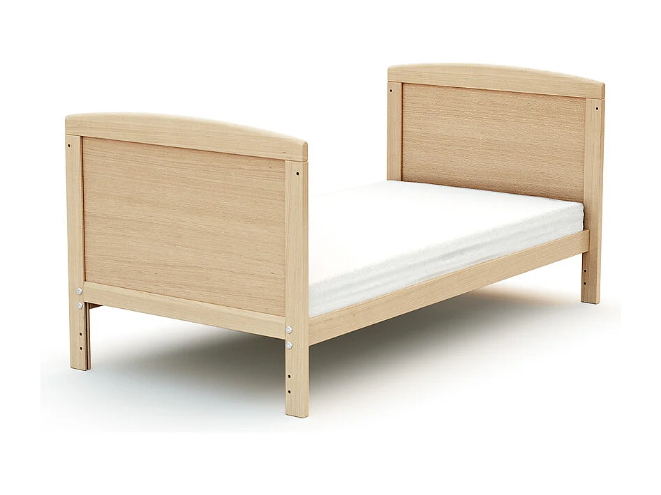 Erweiterbares Babybett mit Matratze Holtz Buche Lackiert