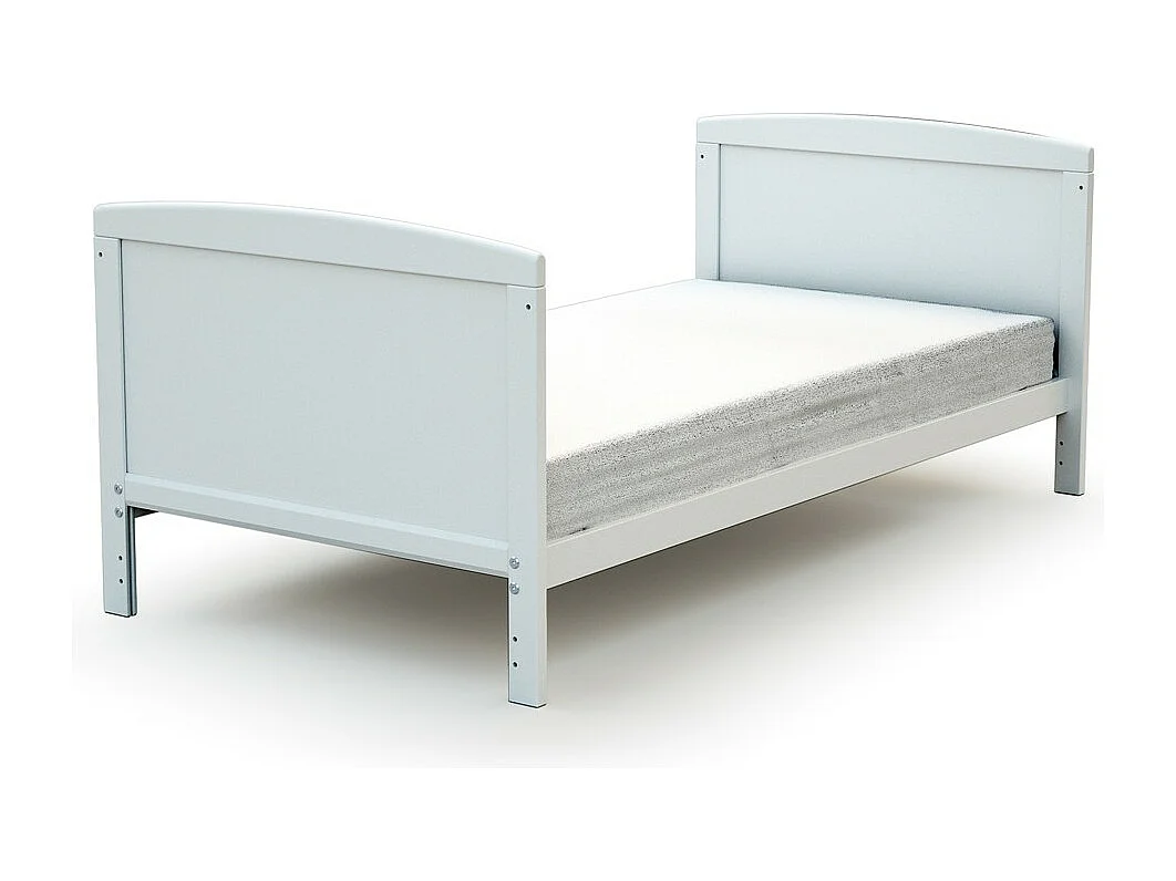 Cama de bebê ajustável de madeira com colchão ESSENTIEL de madeira Branco