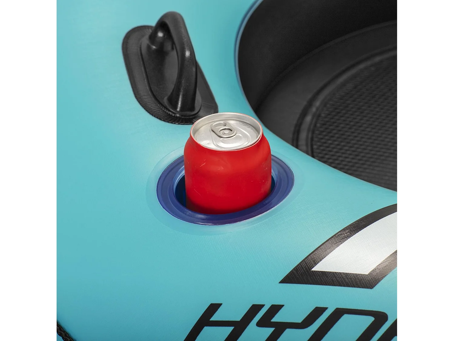 Bouée de Rivière Bestway Hydro-Force 159x126x53 cm Dossier, Porte-Verre, Poignées et Glacière Isotherme, Extractible Multicolore