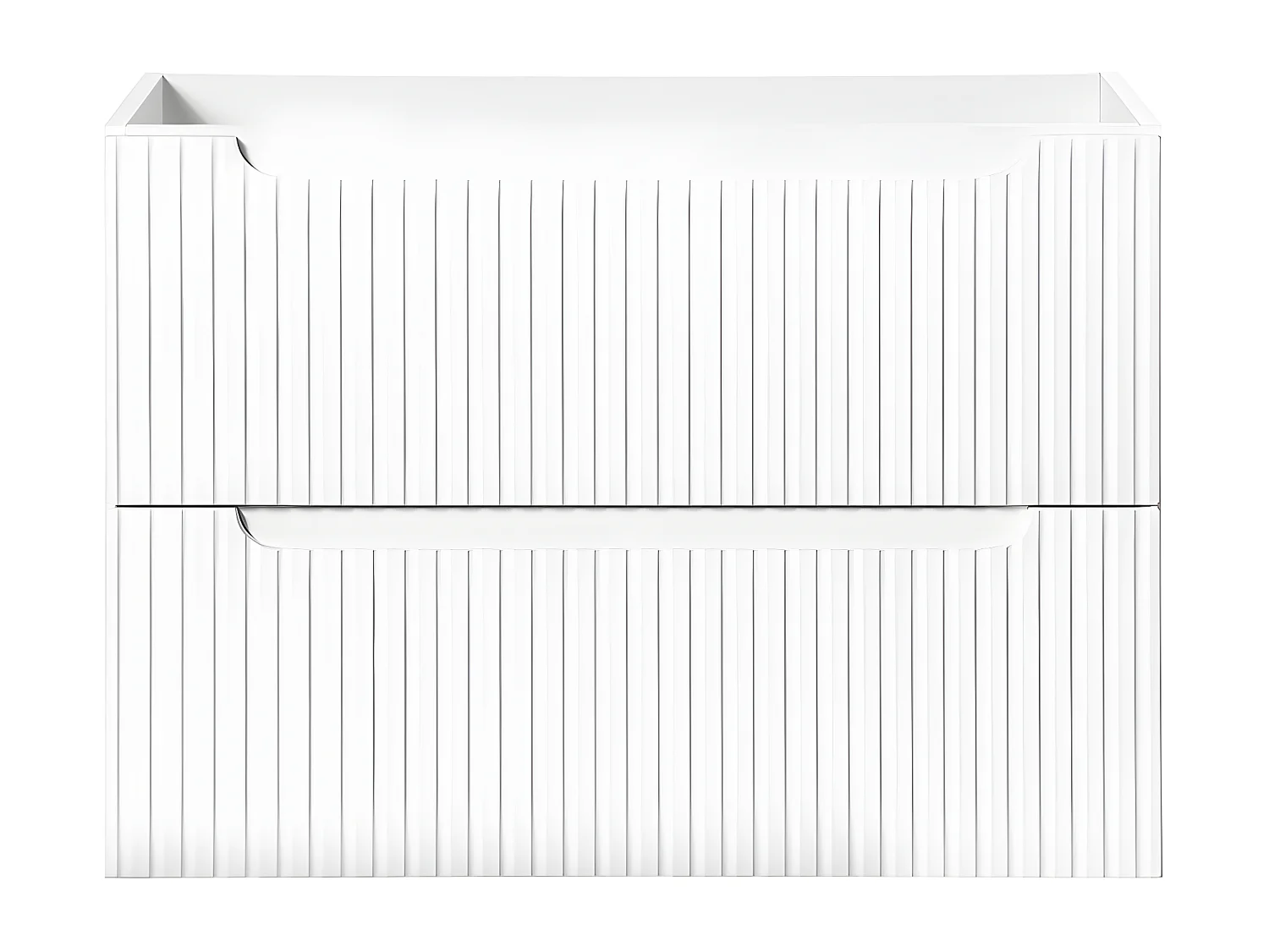 Meuble sous-vasque 80cm 2 tiroirs Riva Blanc