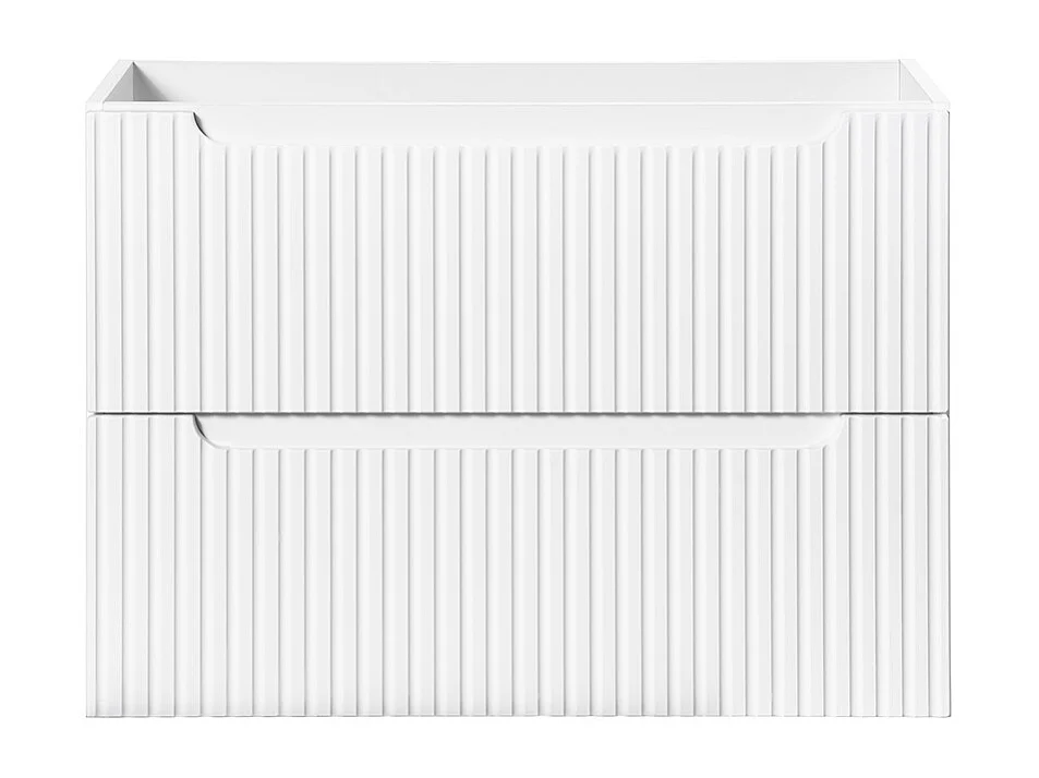 Meuble sous-vasque 80cm 2 tiroirs Riva Blanc