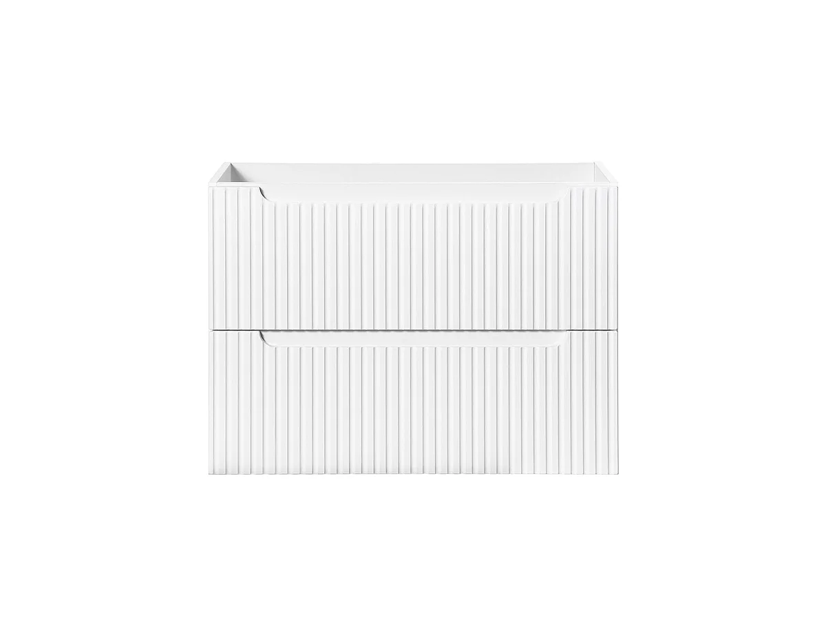 Meuble sous-vasque 80cm 2 tiroirs Riva Blanc