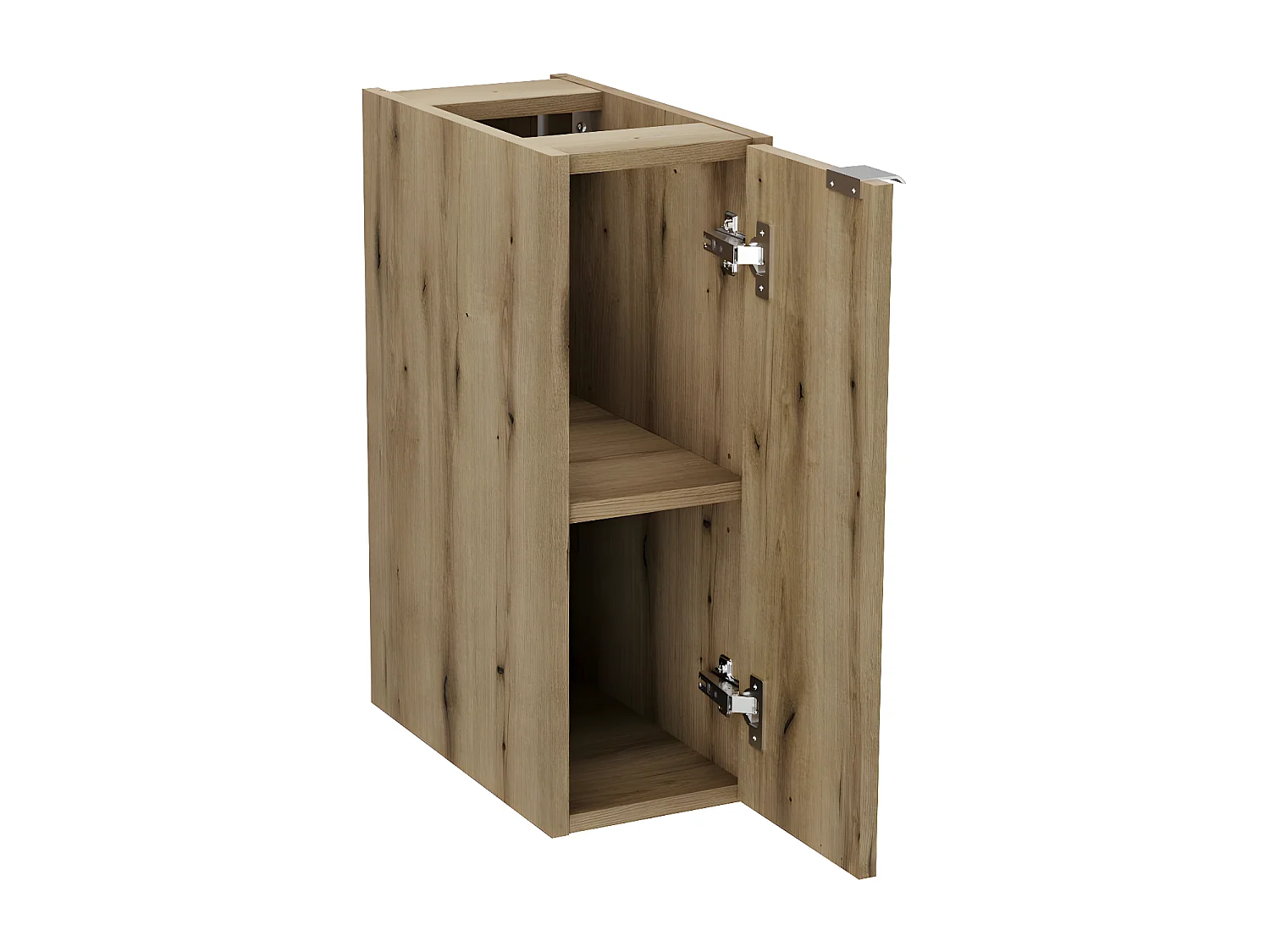 Meuble sous-vasque 140cm 4 tiroirs plan de toilette Riva Blanc et Bois