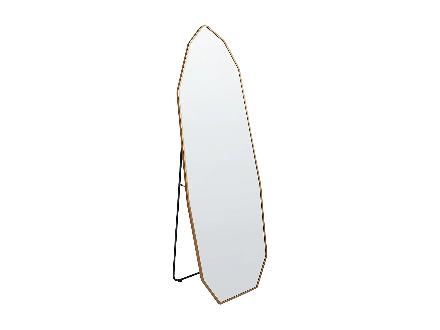 Miroir sur pied TARTAS 165 cm Métal Doré