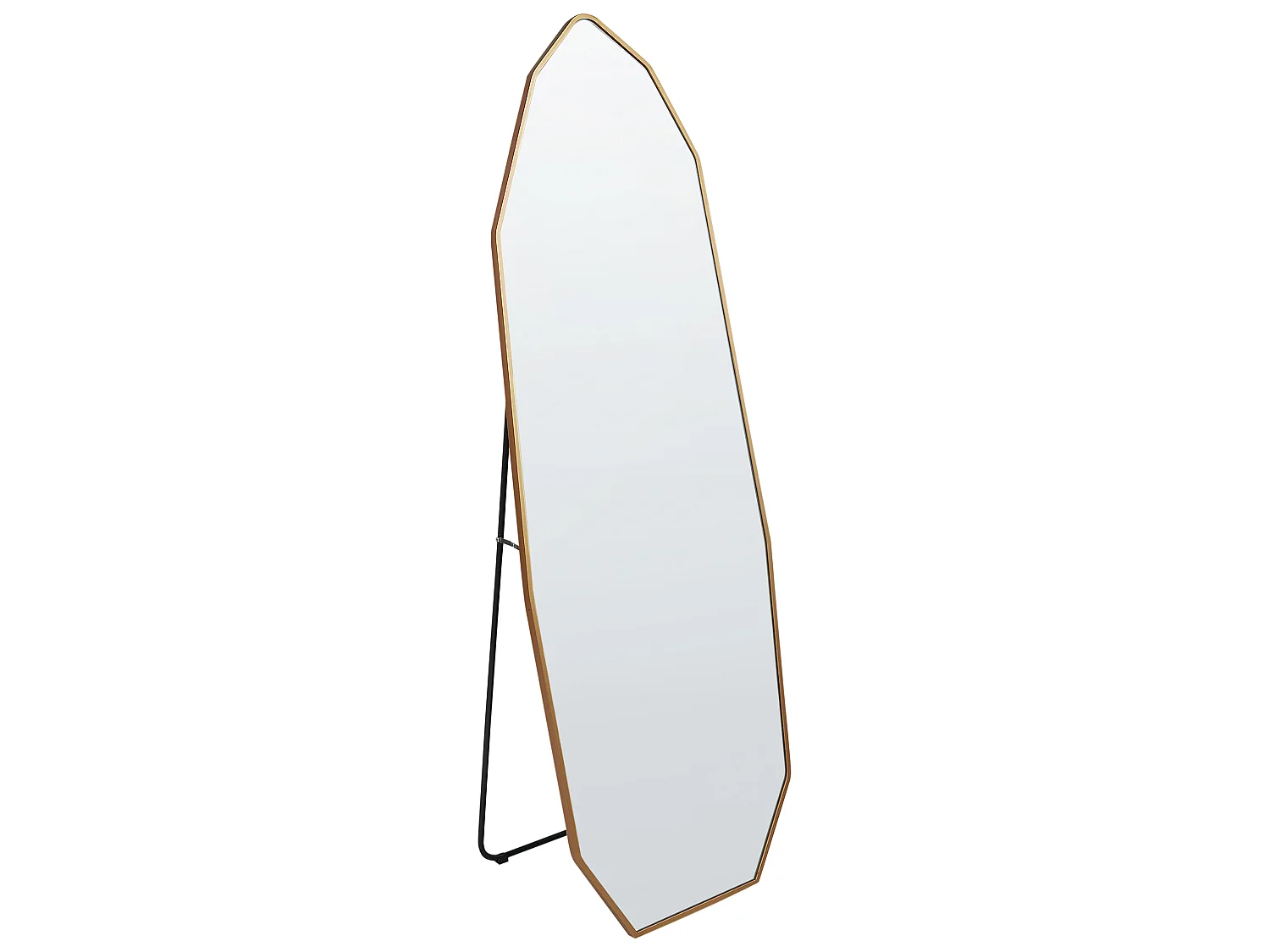 Miroir sur pied TARTAS 165 cm Métal Doré