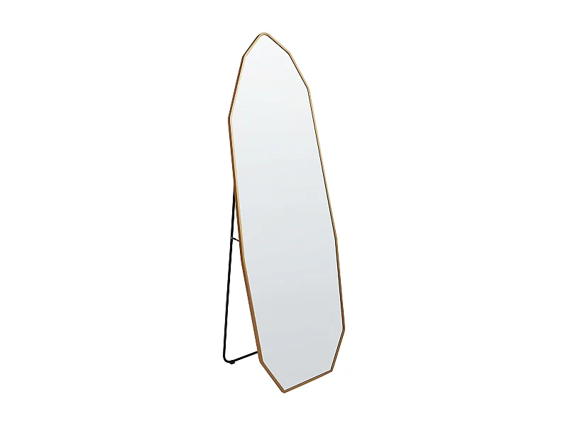 Miroir sur pied TARTAS 165 cm Métal Doré