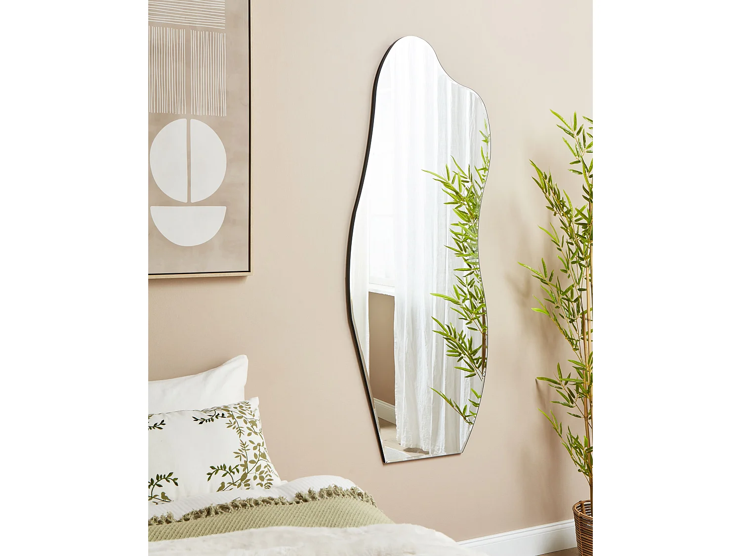 Miroir ESTANG 50 cm 140 cm Argenté