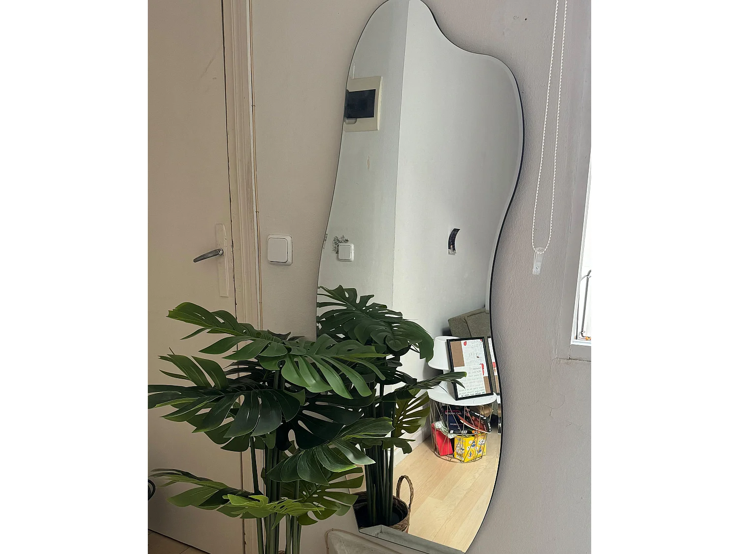 Wandspiegel ESTANG 50 cm 140 cm Zilver