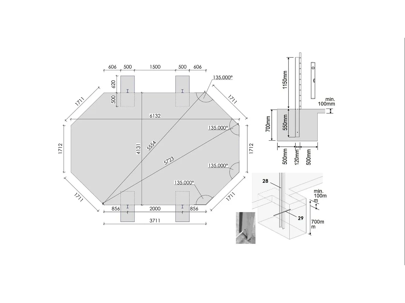 Piscine en bois 6,57x4,57 - H.1,31 m - avec filtration et coffre - BAS749OSPI+SZA - ALTANKA