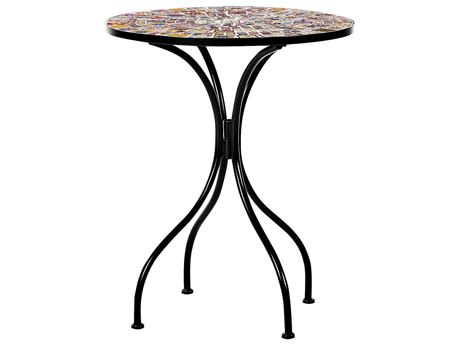 Table bistrot CASARIO 60 cm 60 cm Noir