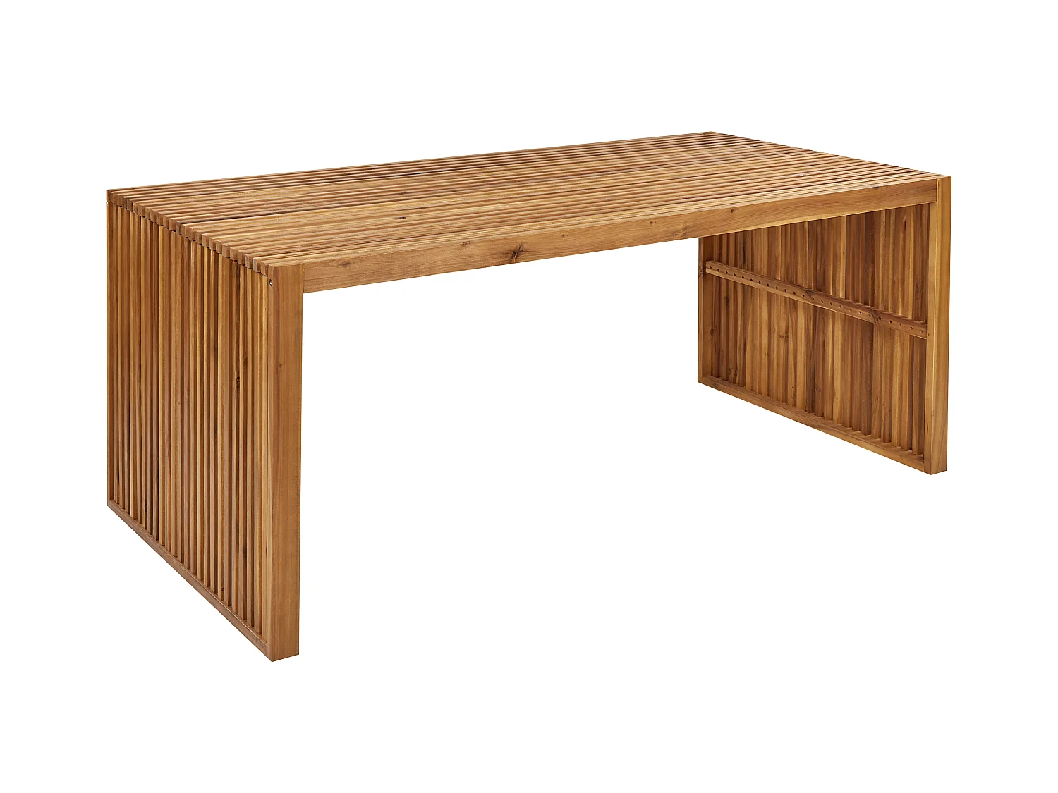 Table de salle à manger de jardin SULZANO 180 cm 90 cm Acacia Marron