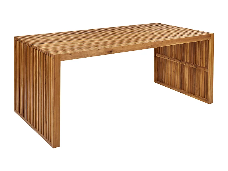 Table de salle à manger de jardin SULZANO 180 cm 90 cm Acacia Marron