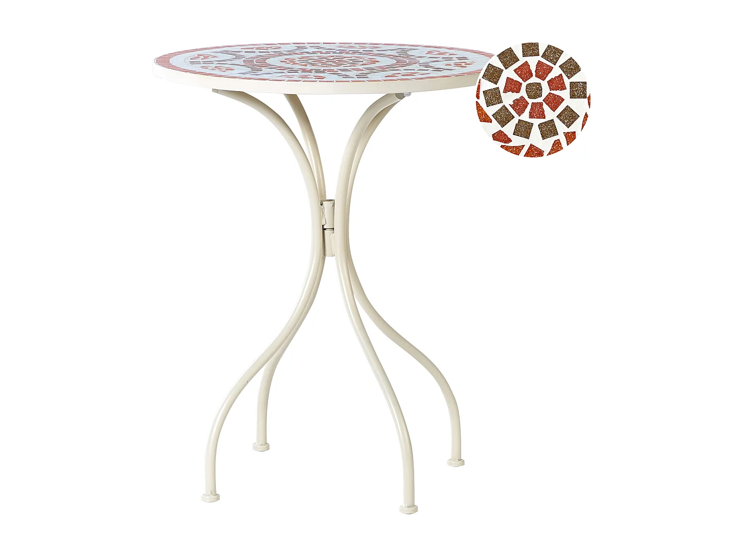 Table bistrot SPELLO 60 cm 60 cm Blanc